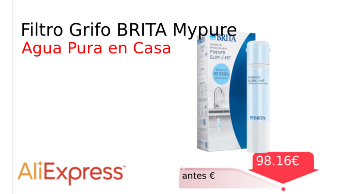 Filtro Grifo BRITA Mypure