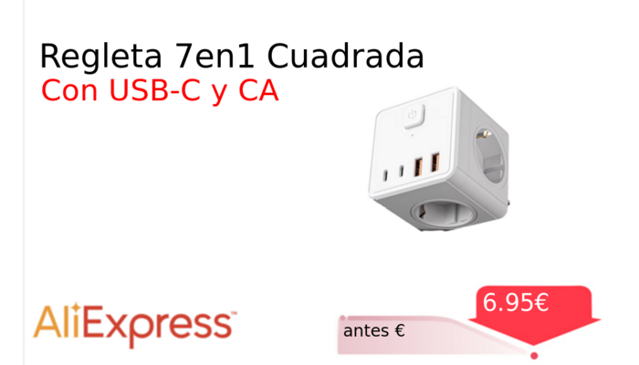 Regleta 7en1 Cuadrada