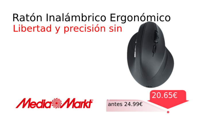 Ratón Inalámbrico Ergonómico
