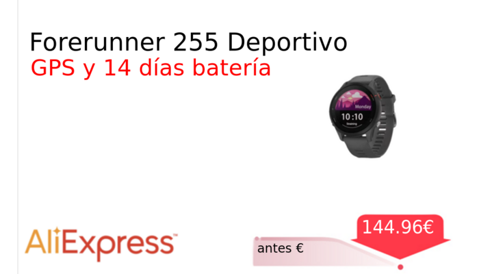 Forerunner 255 Deportivo