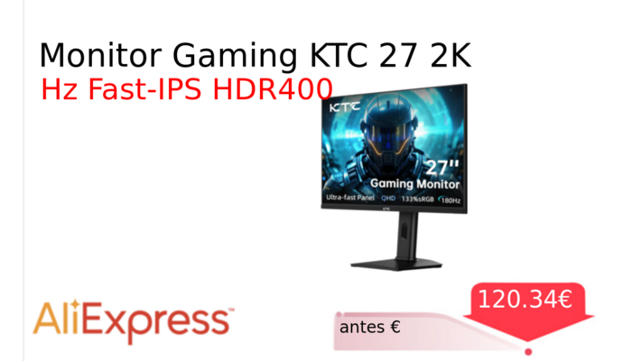 Monitor Gaming KTC 27 2K