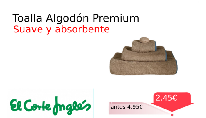 Toalla Algodón Premium