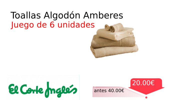 Toallas Algodón Amberes