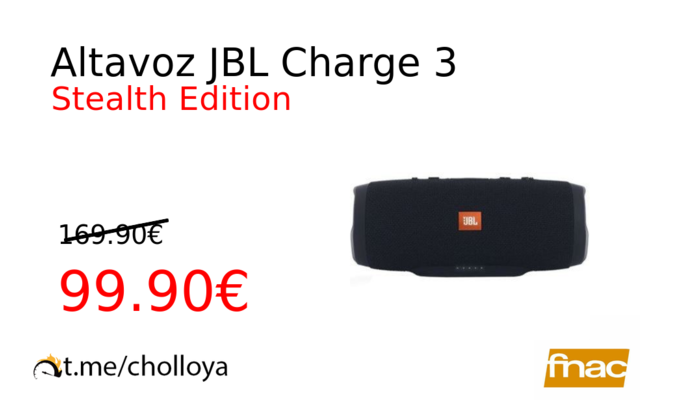 Altavoz JBL Charge 3