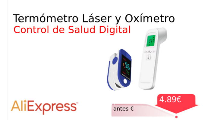Termómetro Láser y Oxímetro