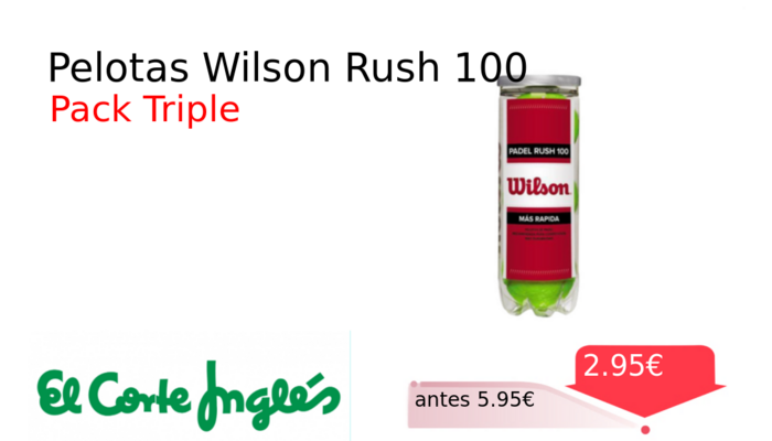 Pelotas Wilson Rush 100