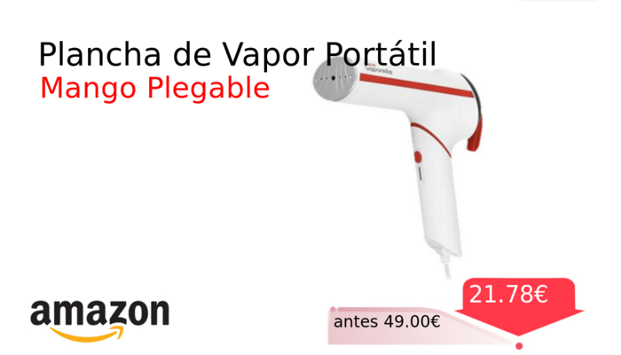 Plancha de Vapor Portátil