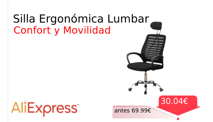 Silla Ergonómica Lumbar