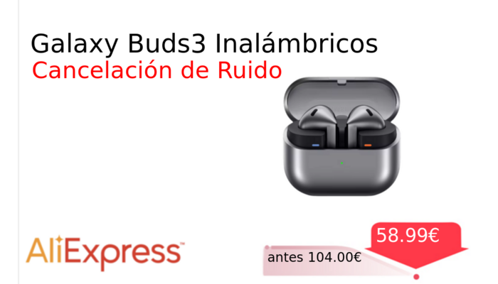 Galaxy Buds3 Inalámbricos