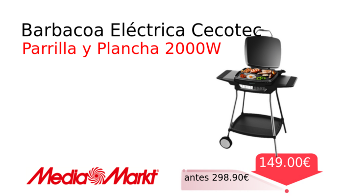Barbacoa Eléctrica Cecotec