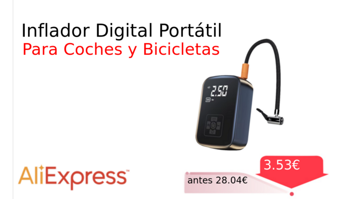 Inflador Digital Portátil