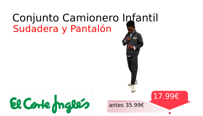 Conjunto Camionero Infantil