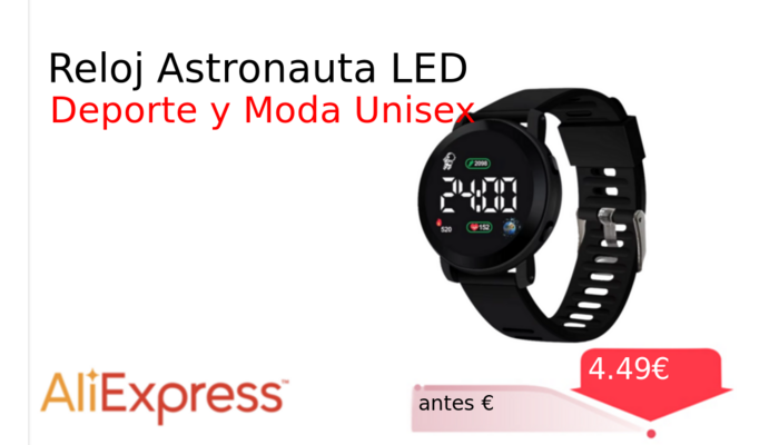 Reloj Astronauta LED