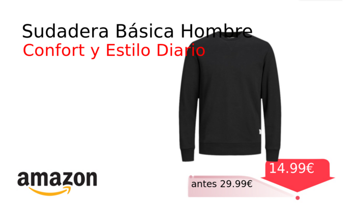 Sudadera Básica Hombre