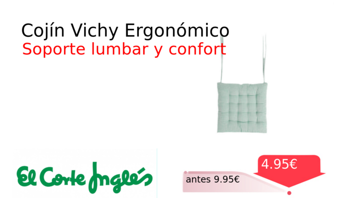 Cojín Vichy Ergonómico