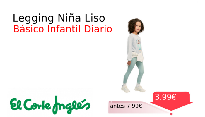 Legging Niña Liso