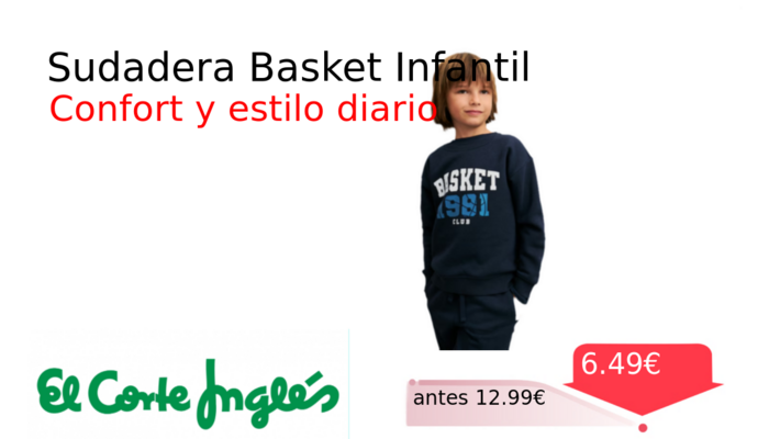 Sudadera Basket Infantil