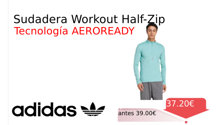 Sudadera Workout Half-Zip