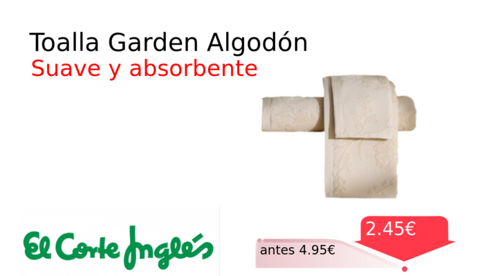 Toalla Garden Algodón