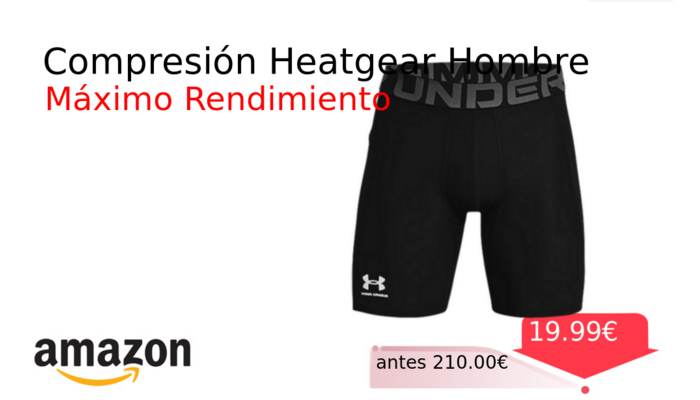 Compresión Heatgear Hombre
