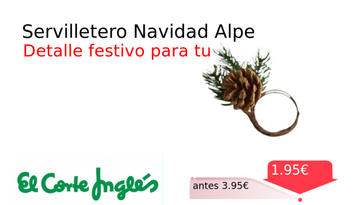 Servilletero Navidad Alpe