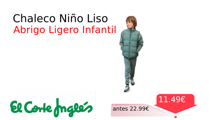 Chaleco Niño Liso
