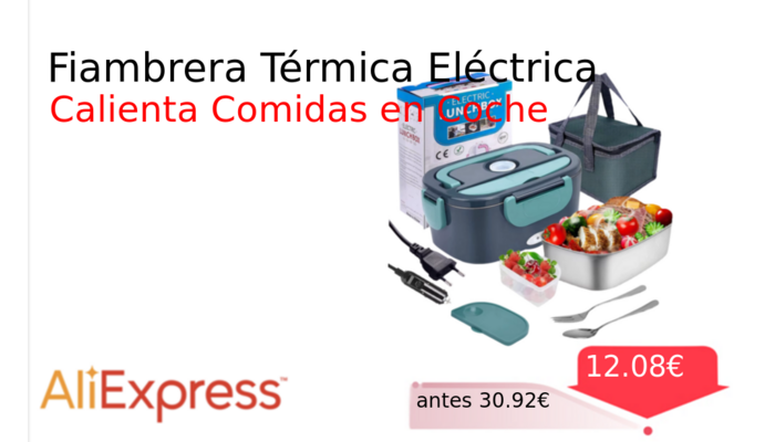 Fiambrera Térmica Eléctrica