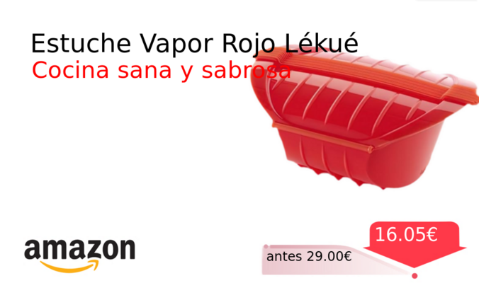 Estuche Vapor Rojo Lékué