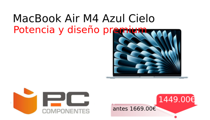 MacBook Air M4 Azul Cielo