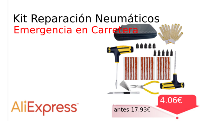 Kit Reparación Neumáticos