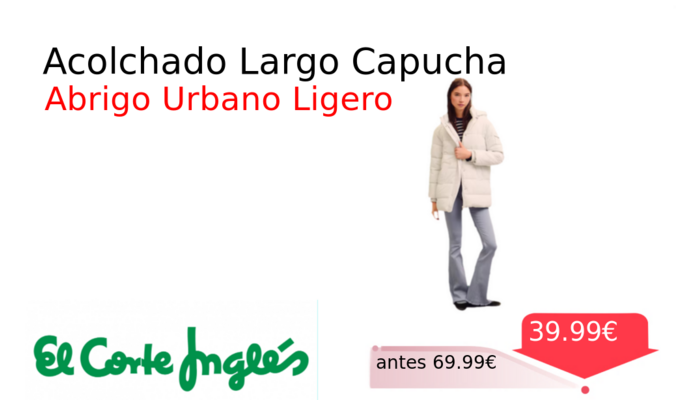 Acolchado Largo Capucha