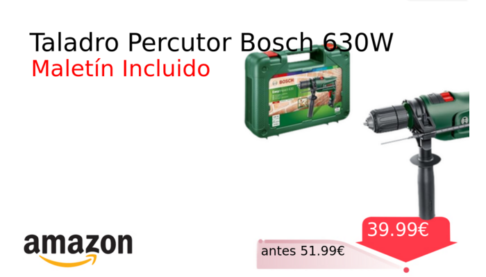 Taladro Percutor Bosch 630W