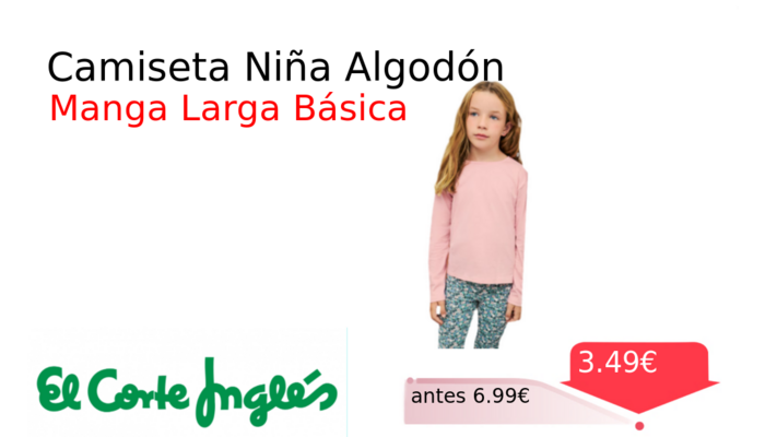 Camiseta Niña Algodón