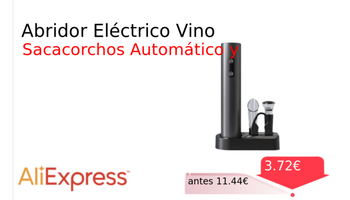 Abridor Eléctrico Vino