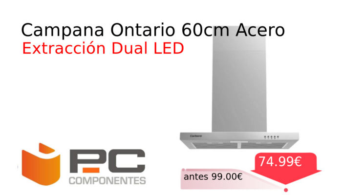 Campana Ontario 60cm Acero