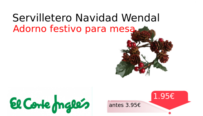 Servilletero Navidad Wendal