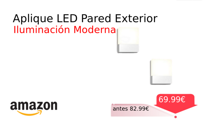 Aplique LED Pared Exterior