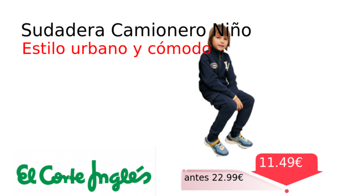 Sudadera Camionero Niño