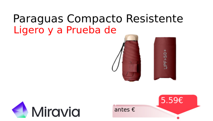 Paraguas Compacto Resistente