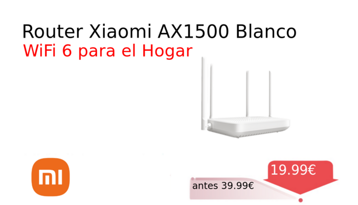 Router Xiaomi AX1500 Blanco
