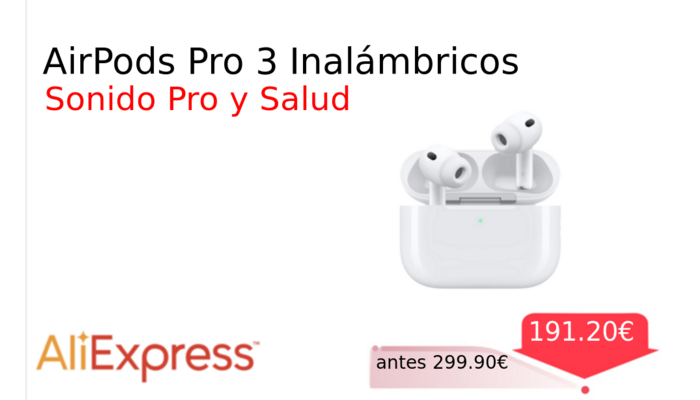 AirPods Pro 3 Inalámbricos