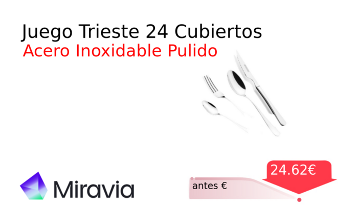 Juego Trieste 24 Cubiertos