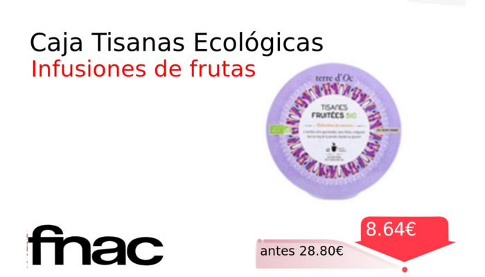 Caja Tisanas Ecológicas