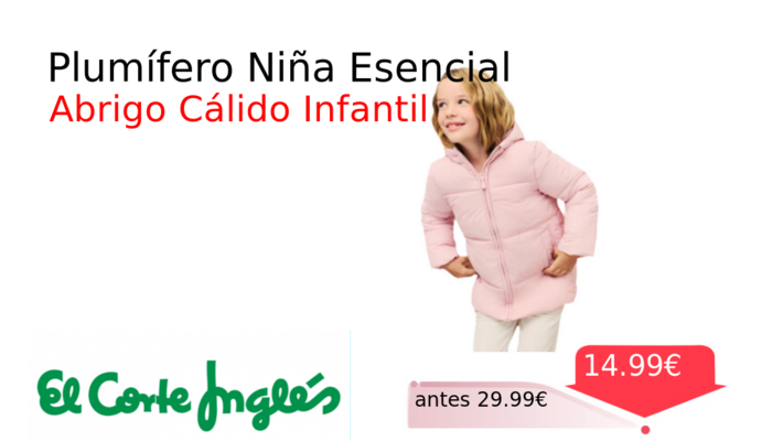 Plumífero Niña Esencial
