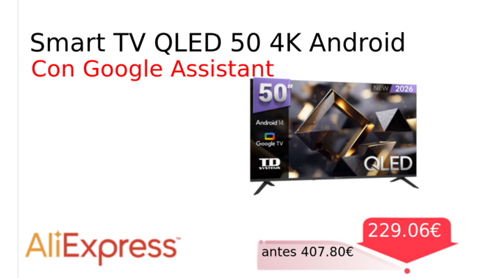 Smart TV QLED 50 4K Android