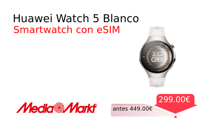 Huawei Watch 5 Blanco