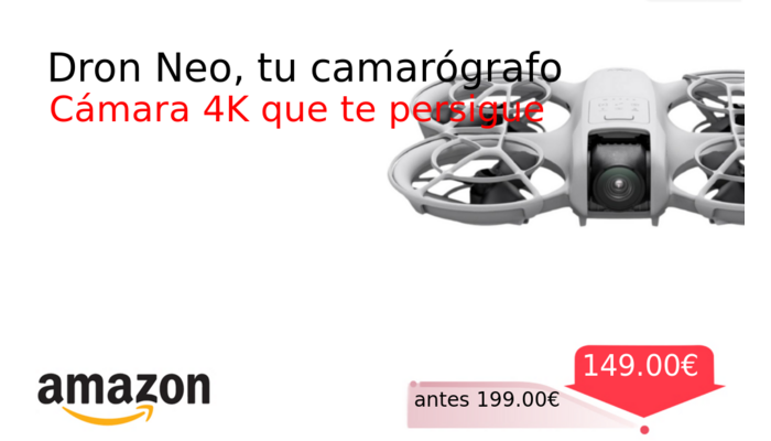 Dron Neo, tu camarógrafo