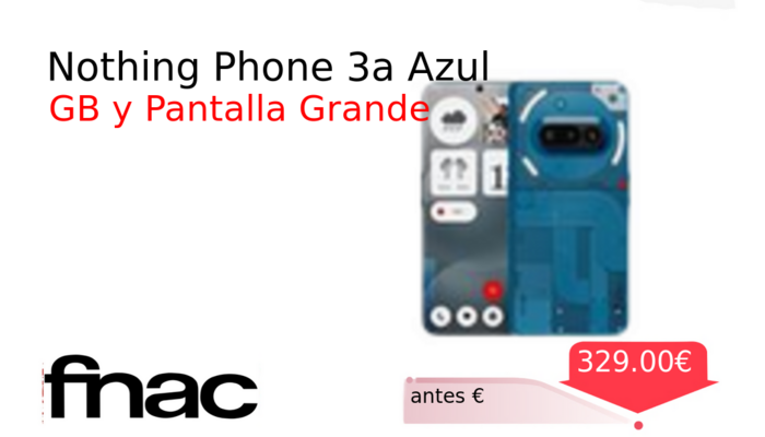 Nothing Phone 3a Azul
