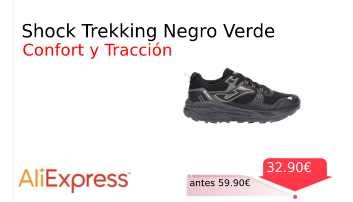 Shock Trekking Negro Verde