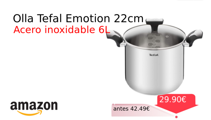 Olla Tefal Emotion 22cm